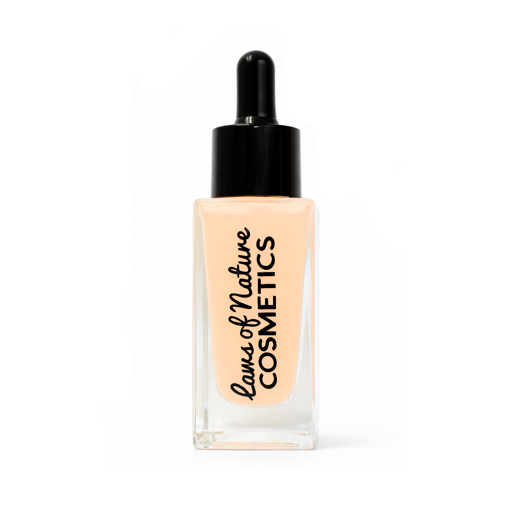 Laws of Nature Cosmetics foundation bottle on a white background